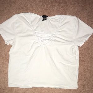 Rue 21 White Crop Top